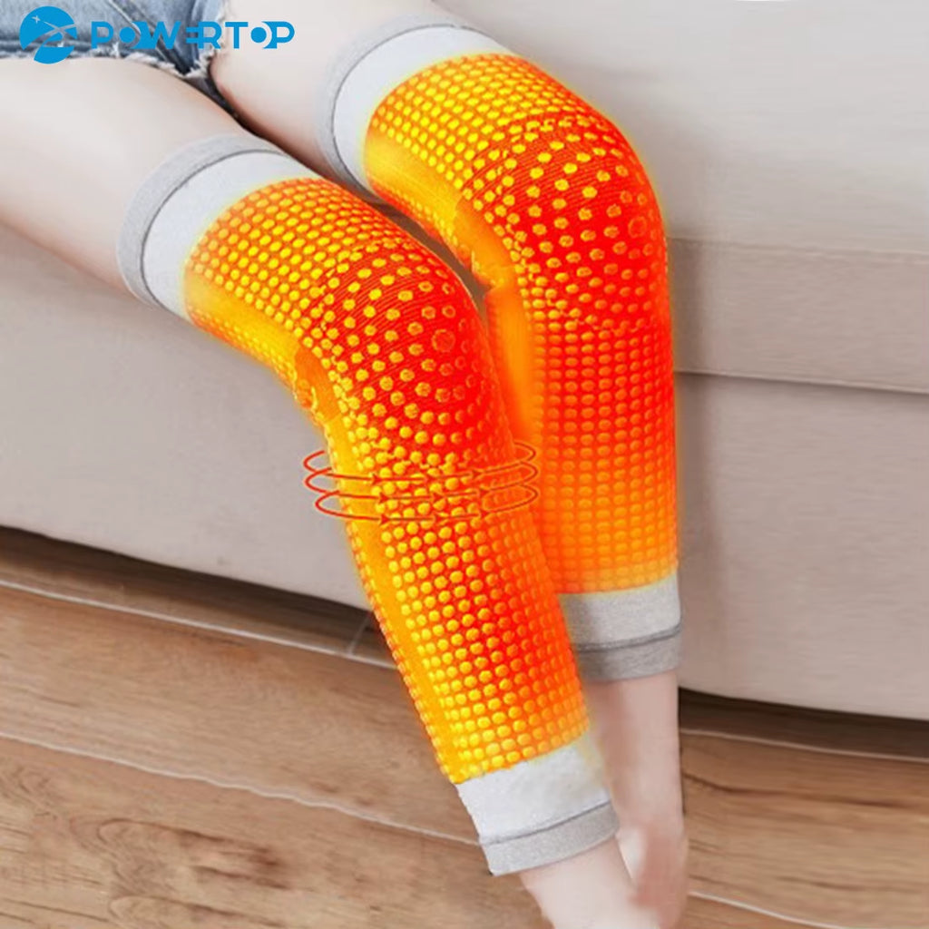 2Pcs Self Heating Support Knee Pads Tourmaline Knee Brace Warm for Arthritis Joint Pain Relief Injury Recovery Knee Massager