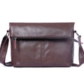 Genuine Leather Men'S Shoulder Bag Crossbody Laptop Bags Simple Cowhide Top Layer Vegetable-Tanned Leather Fashion Casual