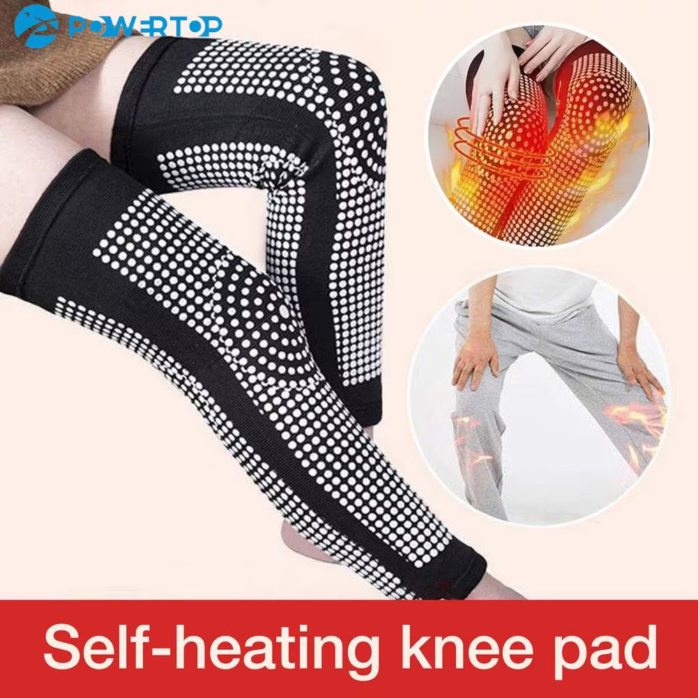 2Pcs Self Heating Support Knee Pads Tourmaline Knee Brace Warm for Arthritis Joint Pain Relief Injury Recovery Knee Massager